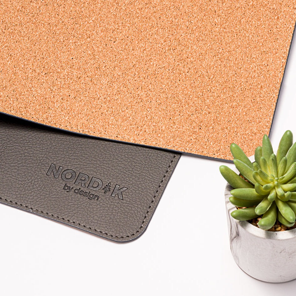 Cork leather desk mat sale